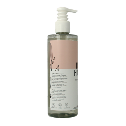 The Green Lab Co Handzeep vloeibaar saffraan & citroen met pomp 300 Milliliter