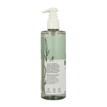 The Green Lab Co Handzeep vloeibaar eucalyptus & basilicum met pomp 300 Milliliter