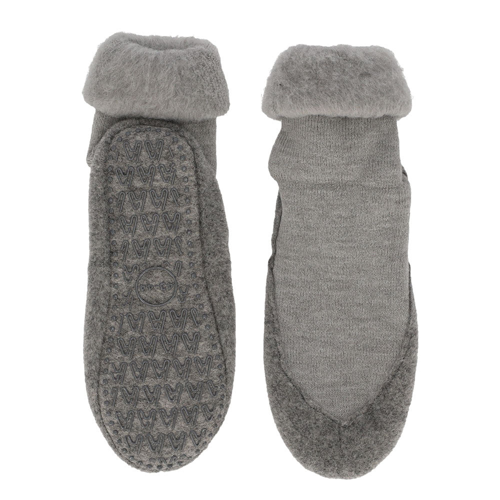 Apollo Huisslof wol anti-slip grijs 43/44 1 Paar