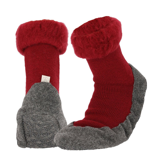 Apollo Huisslof wol anti-slip rood 37/38 1.00 Paar