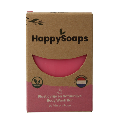 Happysoaps Body bar la vie en rose 100 Gram
