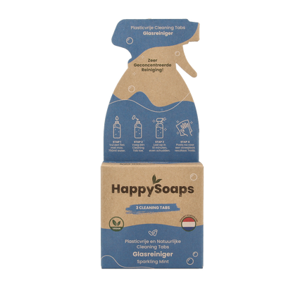 Happysoaps Cleaning tabs glasreiniger sparkling mint 3 Stuks