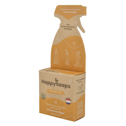Happysoaps Cleaning tabs keukenreiniger herbal fresh 3 Stuks