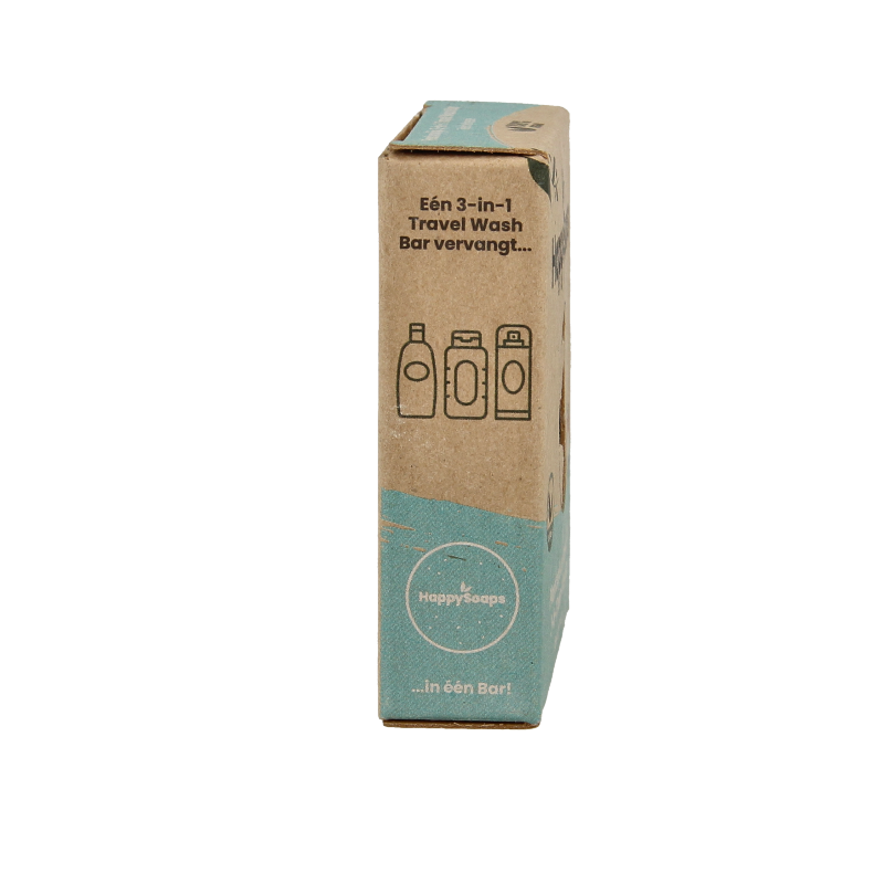 Happysoaps 3-in-1 Travel wash beach 40 Gram