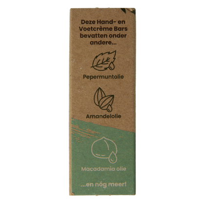 Happysoaps Hand & voetcreme bar absolute mint 40 Gram