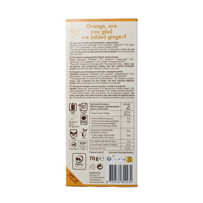 Lovechock Ginger orange bio 70.00 Gram