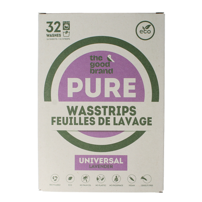 The Good Brand Wasstrips lavender 32 Stuks