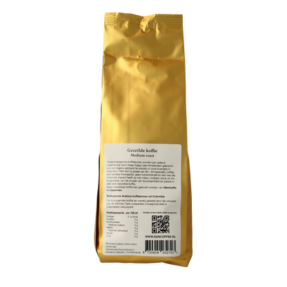 SUN Coffee Gezeilde koffiebonen medium roast bio 250.00 Gram