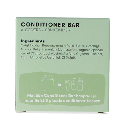 Shampoobars Conditioner bar aloe vera & komkommer 45.00 Gram