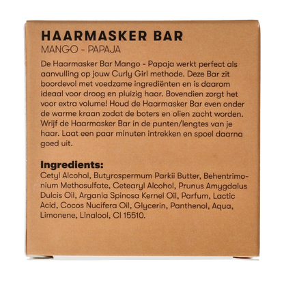 Shampoobars Haarmasker bar mango papaja 45.00 Gram