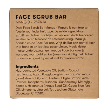 Shampoobars Face bar mango & papaja 60.00 Gram