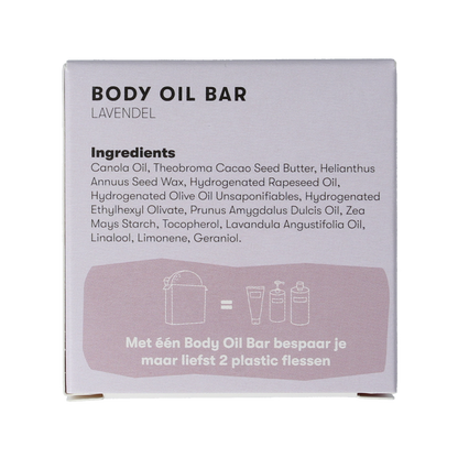 Shampoobars Body oil bar lavendel 45.00 Gram