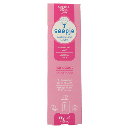 Seepje Handzeep lavendel & tonka navulling 38.00 Gram