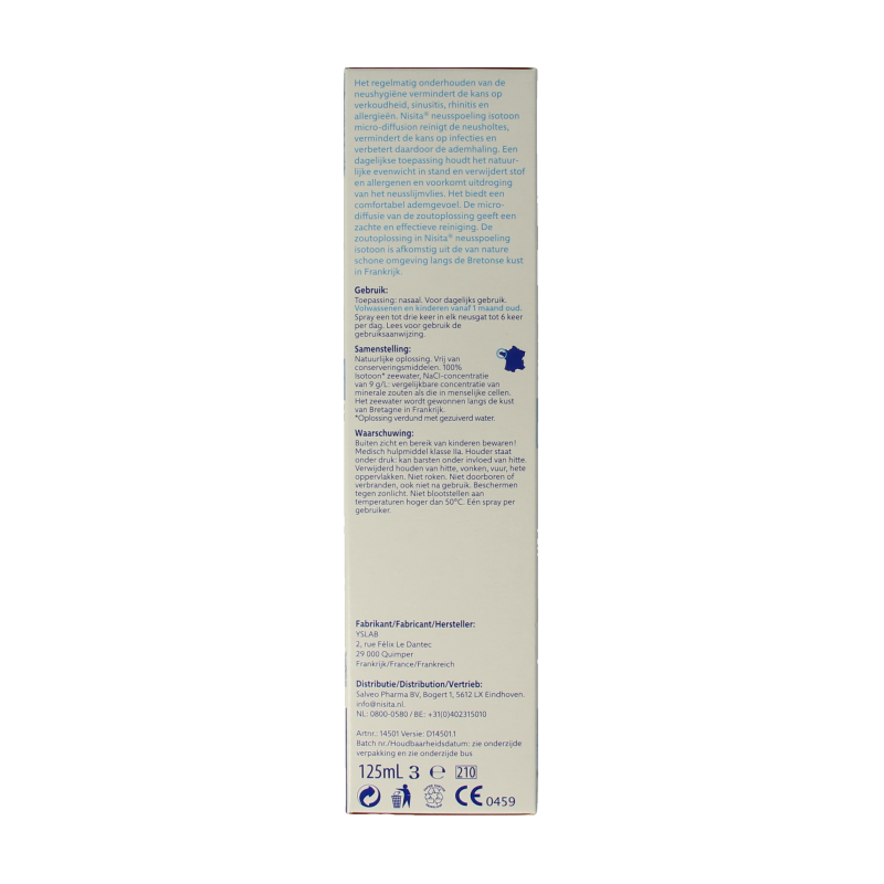 Nisita Neusspoeling isotoon micro diffusion 125 Milliliter