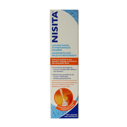 Nisita Neusspoeling mild hypertoon jet spray 125 Milliliter