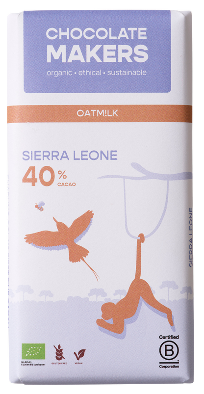 Chocolatemakers Little bee eather 40% vegan bio 80.00 Gram