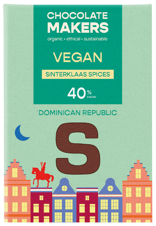 Chocolatemakers Sintletter melk vega bio 100 Gram