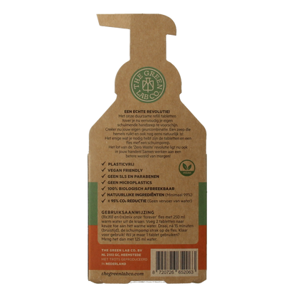 The Green Lab Co Handzeep navulset rozemarijn & gember 4 Stuks