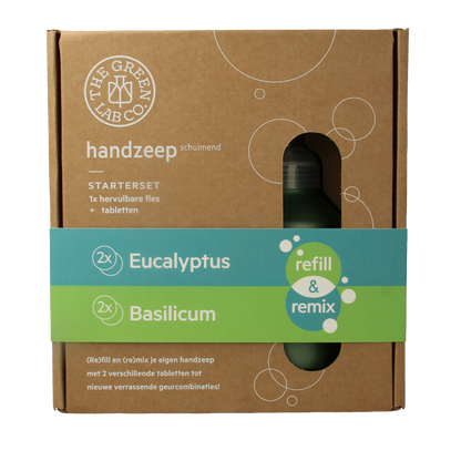 The Green Lab Co Handzeep premium starterset eucalyptus & basilicum 1 Set