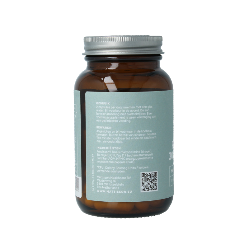 Mattisson Probisson 30 miljard CFU met prebiotica 60 Capsules