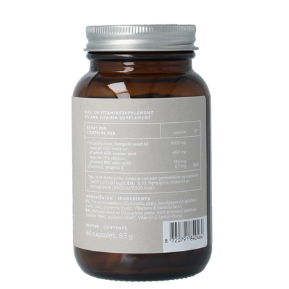 Mattisson Pompoenpitolie met vitamine E 1000mg 60 Capsules