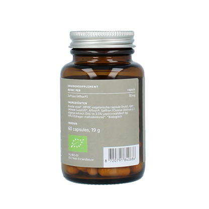Mattisson Organic saffraan 30mg bio 60 Vegetarische capsules