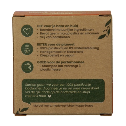 Happysoaps Shampoo bar oil you need argan 1 Stuks
