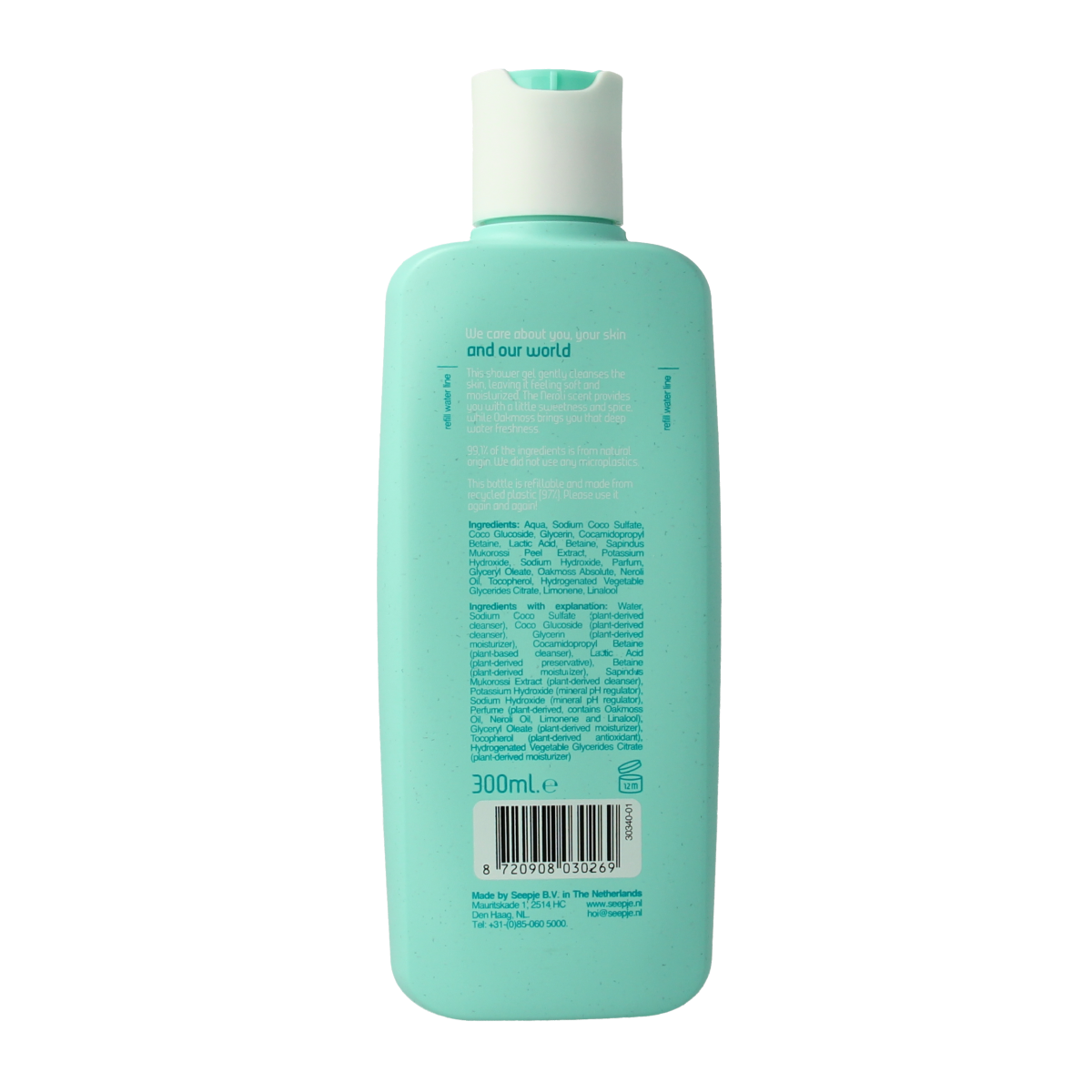 Seepje Showergel oakmoss and neroli 300.00 Milliliter