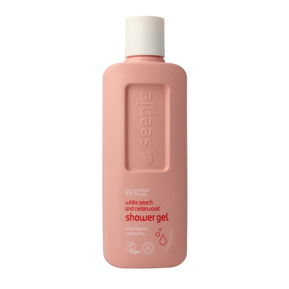 Seepje Showergel white peach and cedarwood 300 Milliliter
