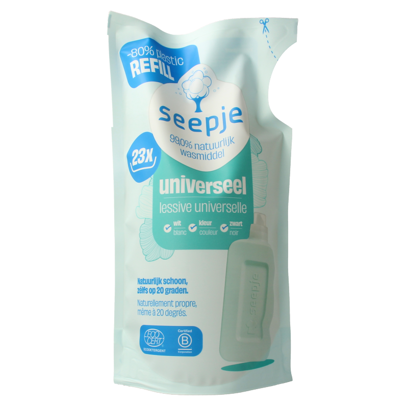 Seepje Wasmiddel universeel navulzak 1000 Milliliter