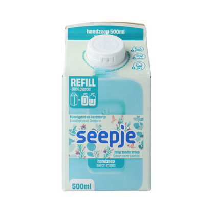 Seepje Handzeep eucalyptus rozemarijn refill 500.00 Milliliter