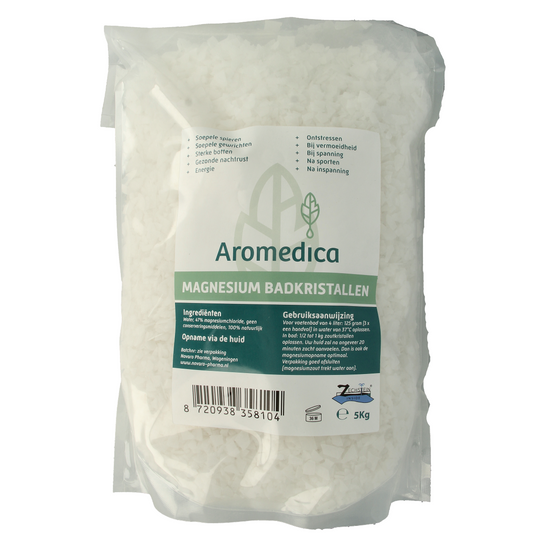 Aromedica Magnesium badkristallen 5.00 Kilogram
