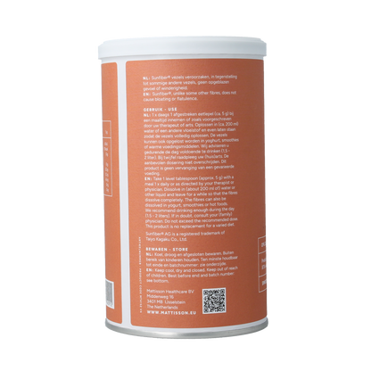 Mattisson Sunfiber oplosbare guarboonvezels vegan 125.00 Gram