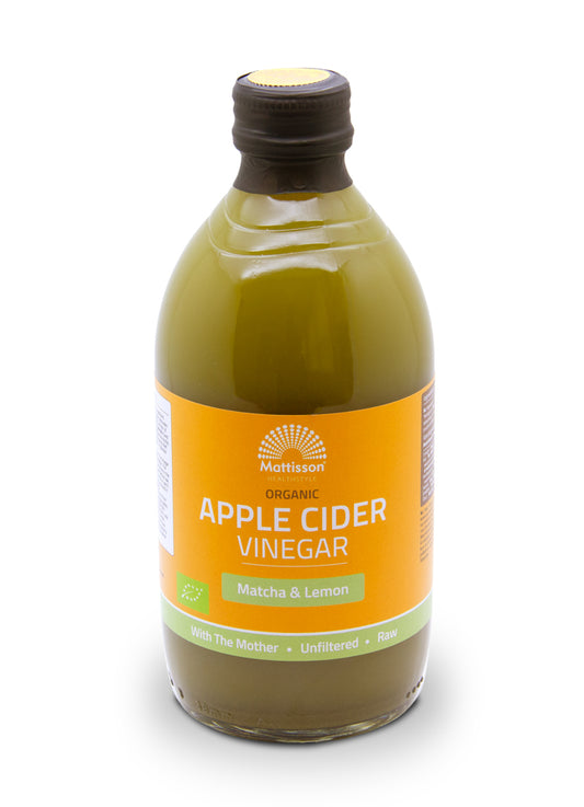 Mattisson Organic apple cider vinegar matcha lemon bio 500 Milliliter