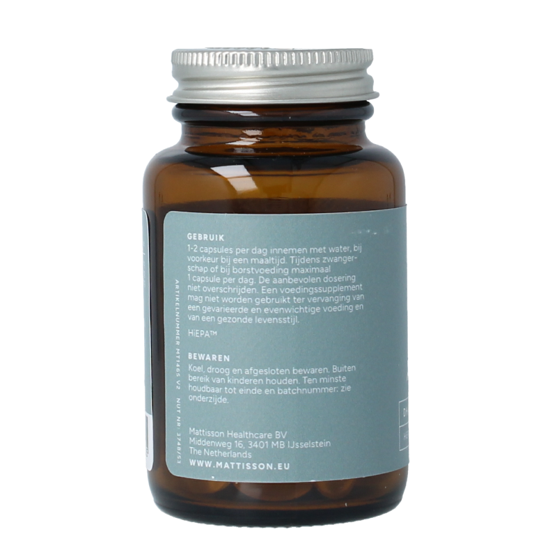 Mattisson Vegan omega 3 algenolie EPA 150mg&DHA 100mg 60 Capsules