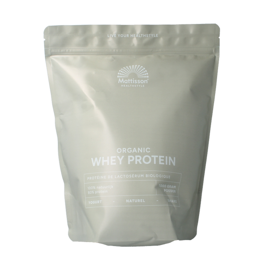 Mattisson Wei proteine poeder 80% natuurlijk bio 1 Kilogram