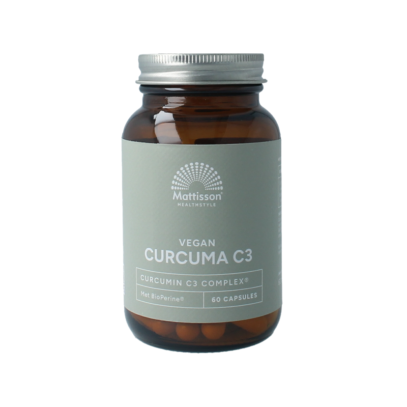 Mattisson Curcumin C3 bioperine 500mg vegan 60 Capsules