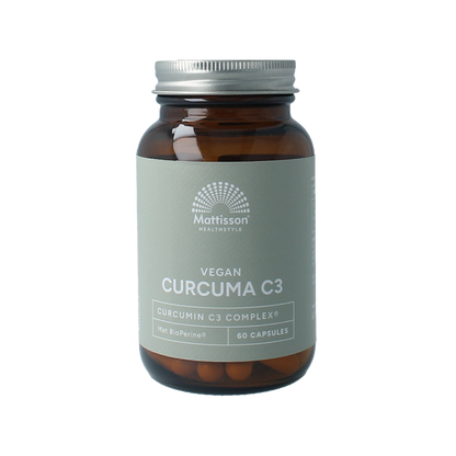 Mattisson Curcumin C3 bioperine 500mg vegan 60 Capsules