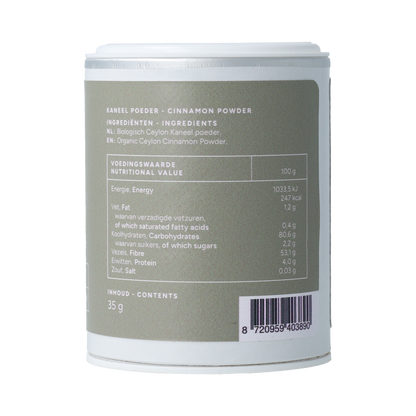 Mattisson Organic Ceylon Kaneel 35.00 Gram
