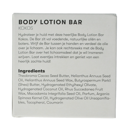 Shampoobars Body lotion bar kokos 45.00 Gram
