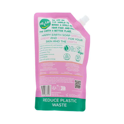 Happy Earth Refill Handzeep Lavender Ylang 600.00 Milliliter