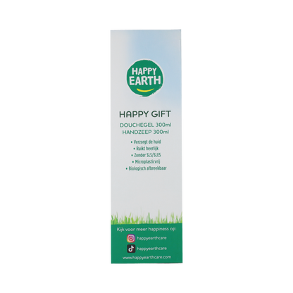 Happy Earth Giftset Cedar Lime Doucheg & Lavender Ylang Handz 1.00 Stuks