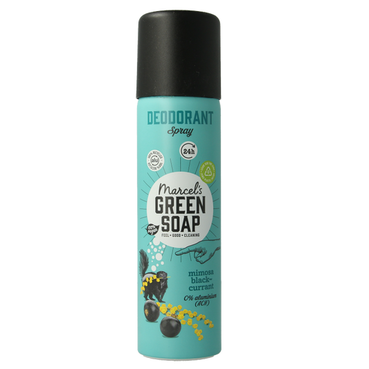 Marcel's Green Soap Deospray mimosa black currant 150 Milliliter