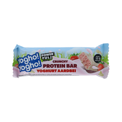 Powerful People  Crunchy Proteine Bar Yoghurt Aardbei 1.00 Gram