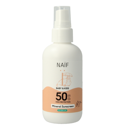 Naif Zon baby & kids spray parfumvrij SPF50 100 Milliliter