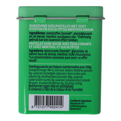 Anta Refresh eucalyptus menthol extra sterk suikervrij 72 Gram