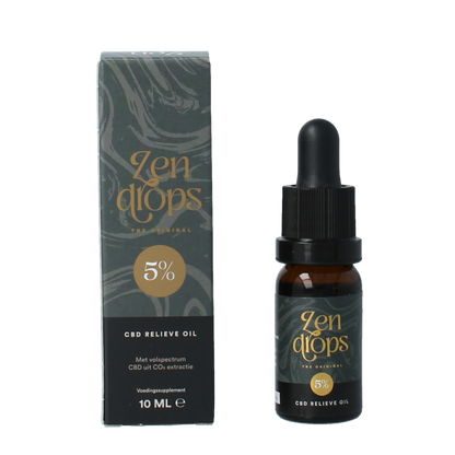 Zendrops CBD relieve oil original 5% 10 Milliliter