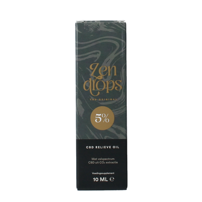 Zendrops CBD relieve oil original 5% 10 Milliliter