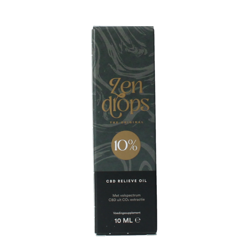 Zendrops CBD relieve oil original 10% 10 Milliliter