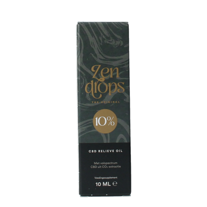 Zendrops CBD relieve oil original 10% 10 Milliliter